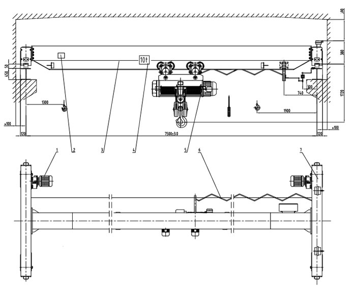 LDA Type Motor-driven Single Beam Crane